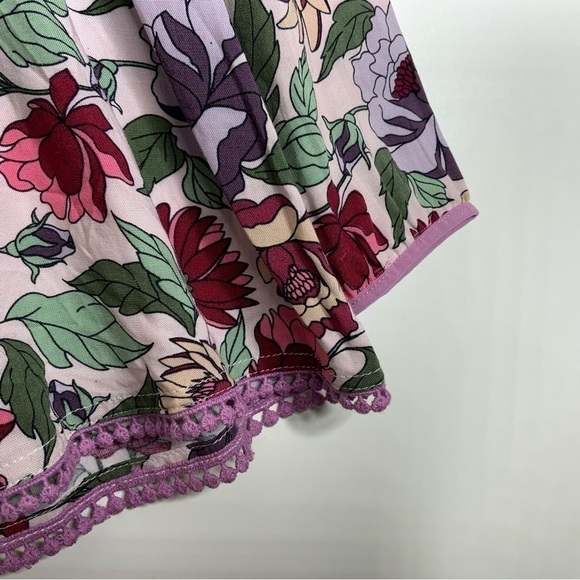 Matilda Jane Floral Peasant Style Blouse. Size Medium. (NWT) Purple. - Picture 7 of 7